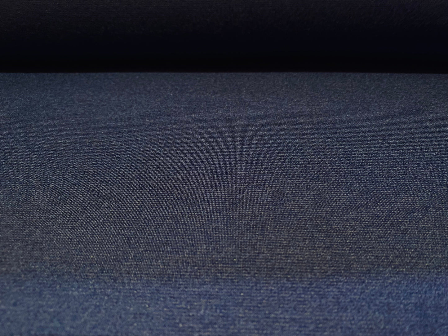 Ponte Roma double jersey knit dress fabric, per metre - plain - navy blue