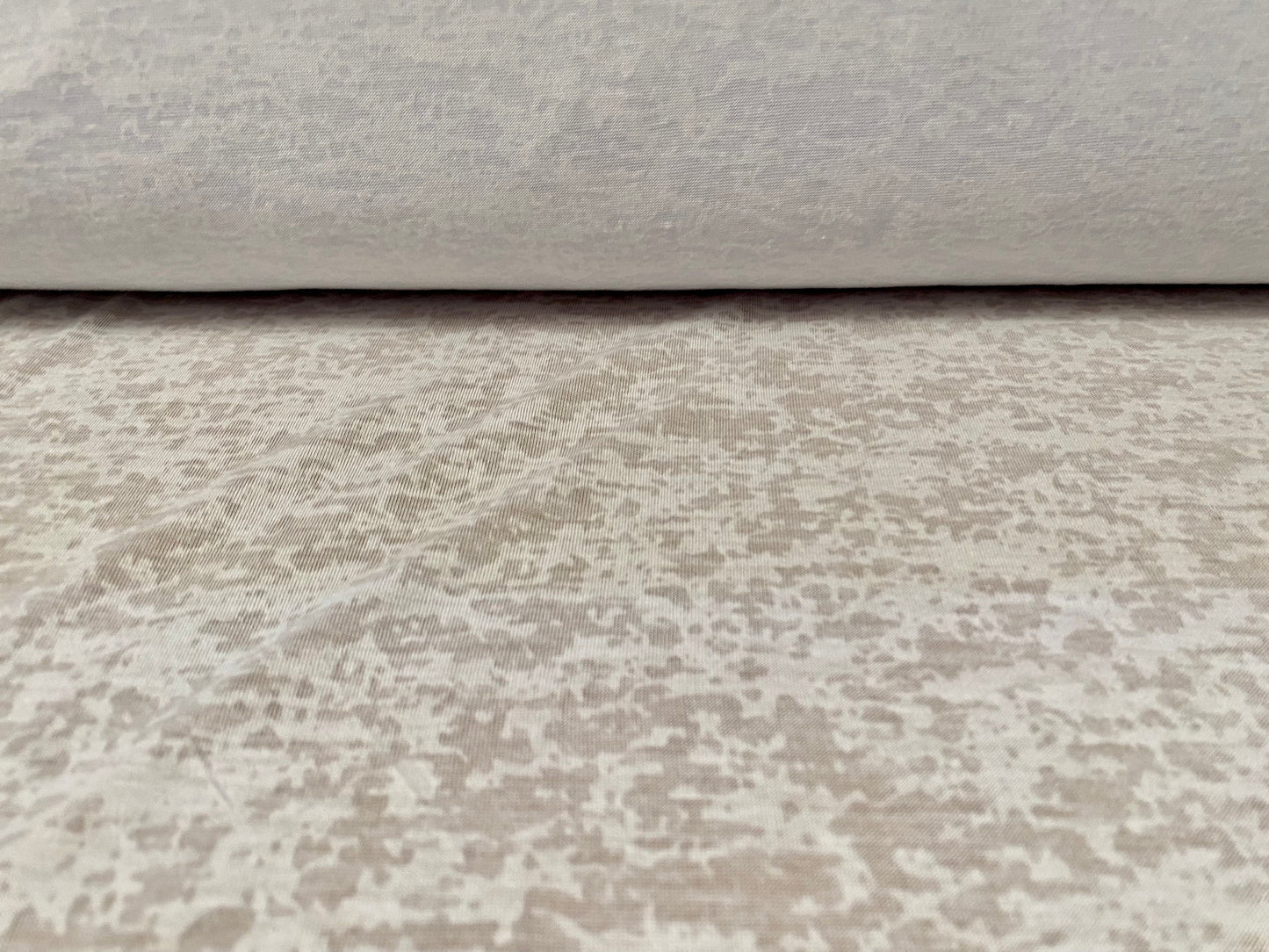 Viscose burnout single jersey fabric, per metre - white