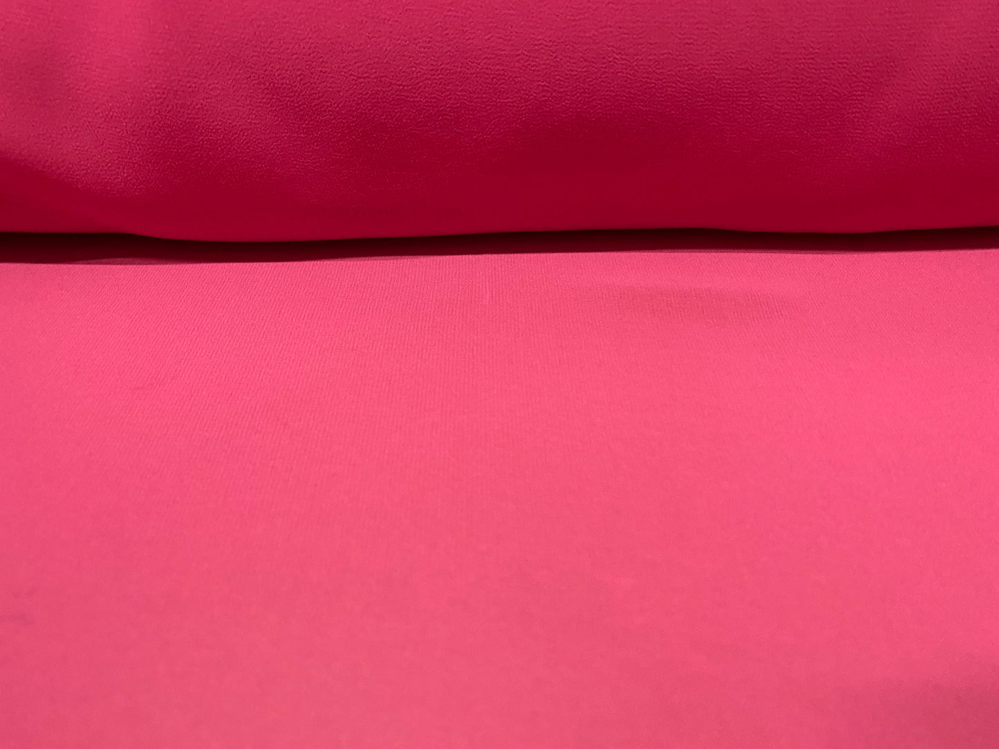 Stretch Chiffon woven dress fabric, per metre - cerise