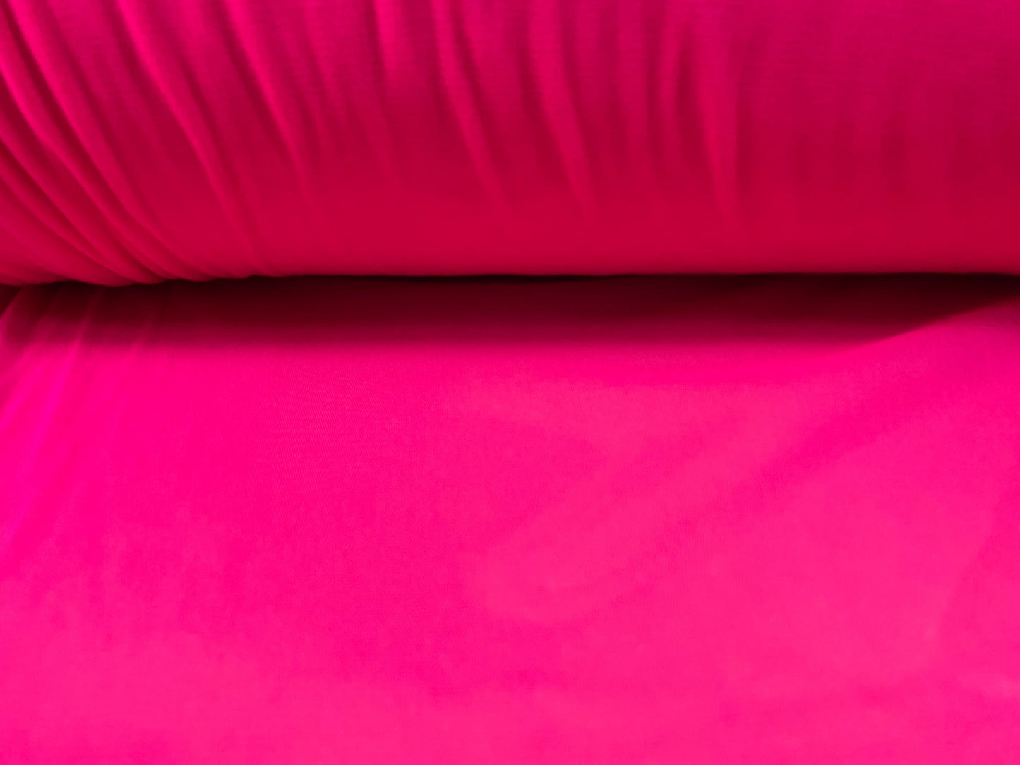 Stretch helenca mesh fabric, sheer, per metre - Fluorescent cerise
