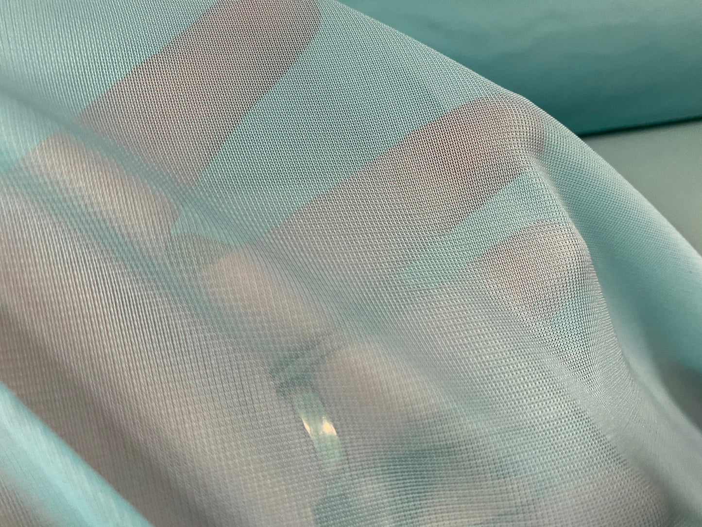 Chiffon jersey fabric, per metre - turquoise