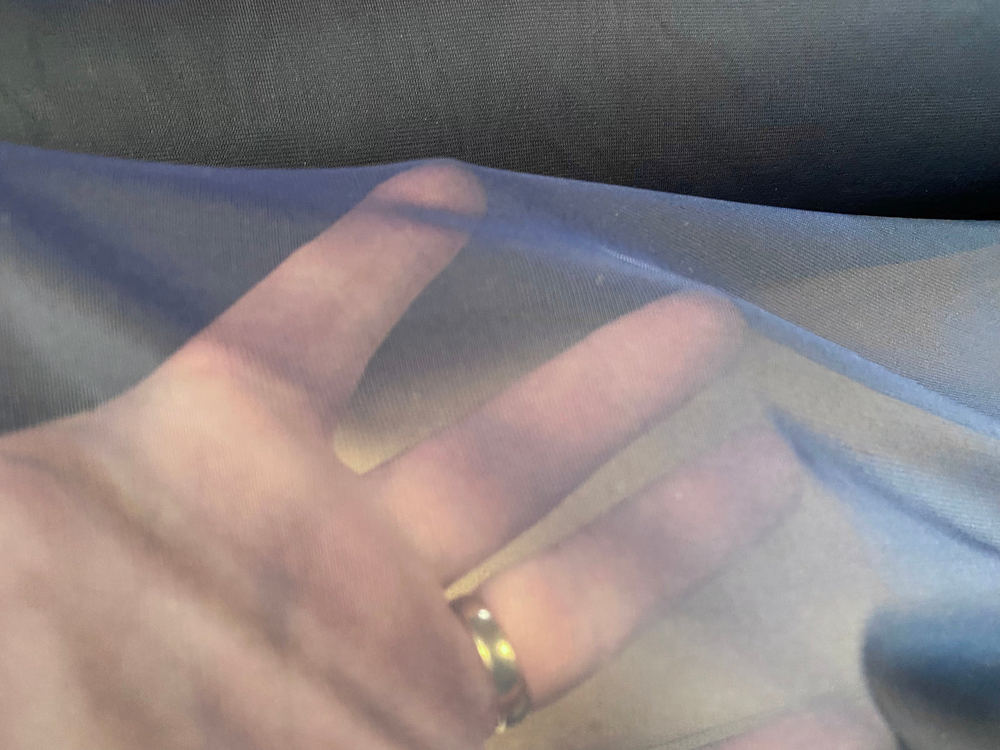 Chiffon jersey fabric, per metre - dark navy