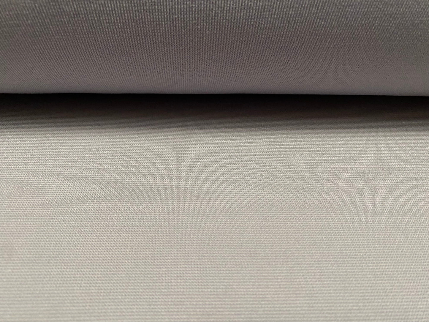 Fine Ottoman rib Stretch jersey fabric , per metre - silver grey