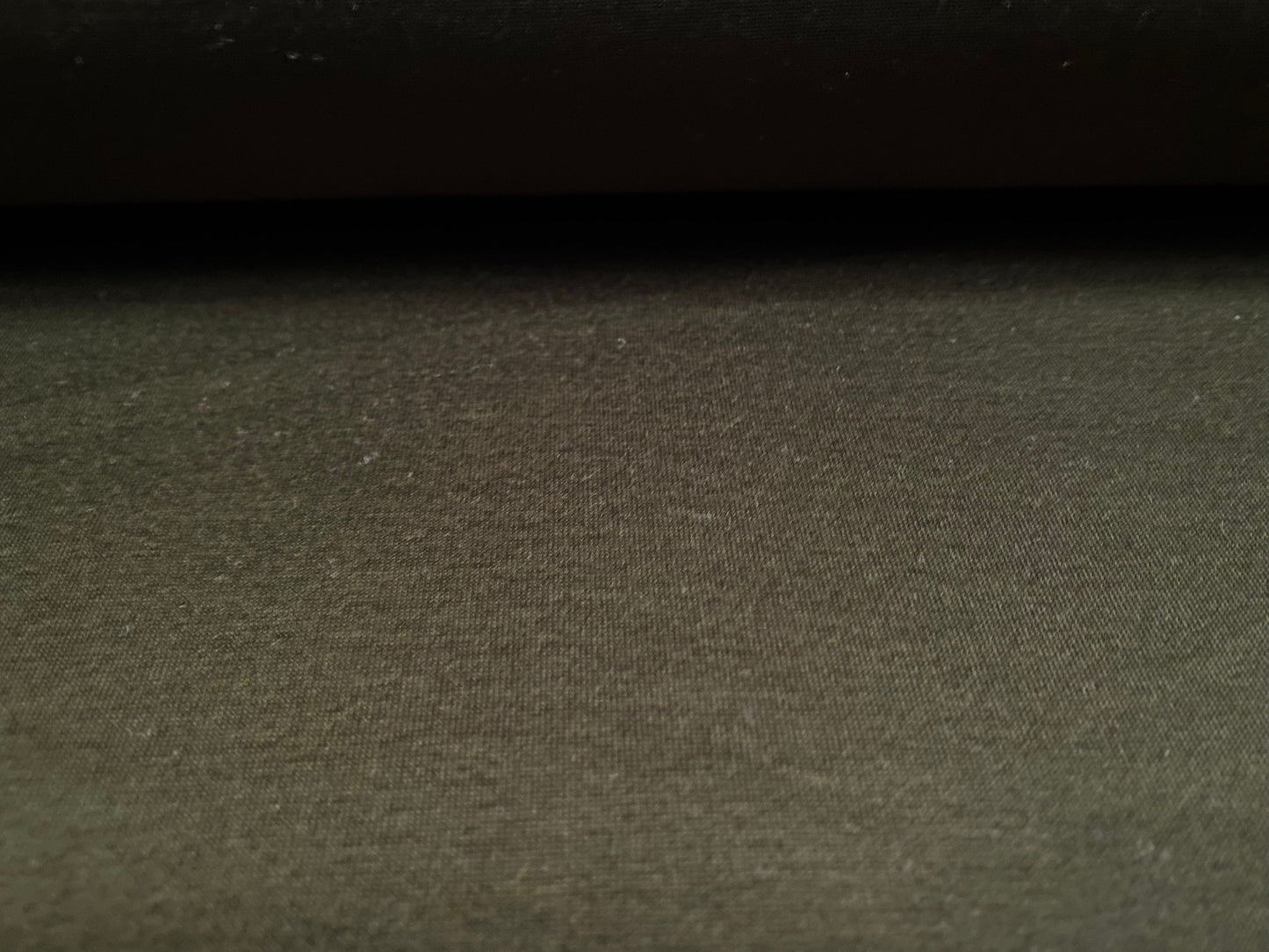 Viscose single jersey t shirt fabric, plain, per metre - Dark Olive