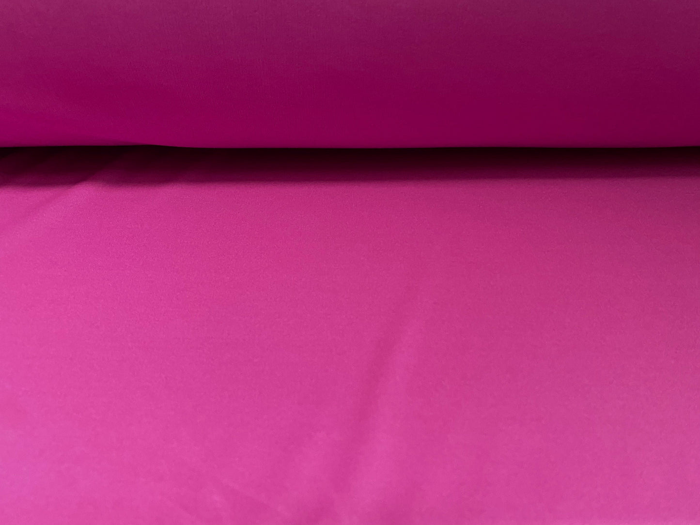 Single Jersey Polyester fabric, per metre - plain hot pink