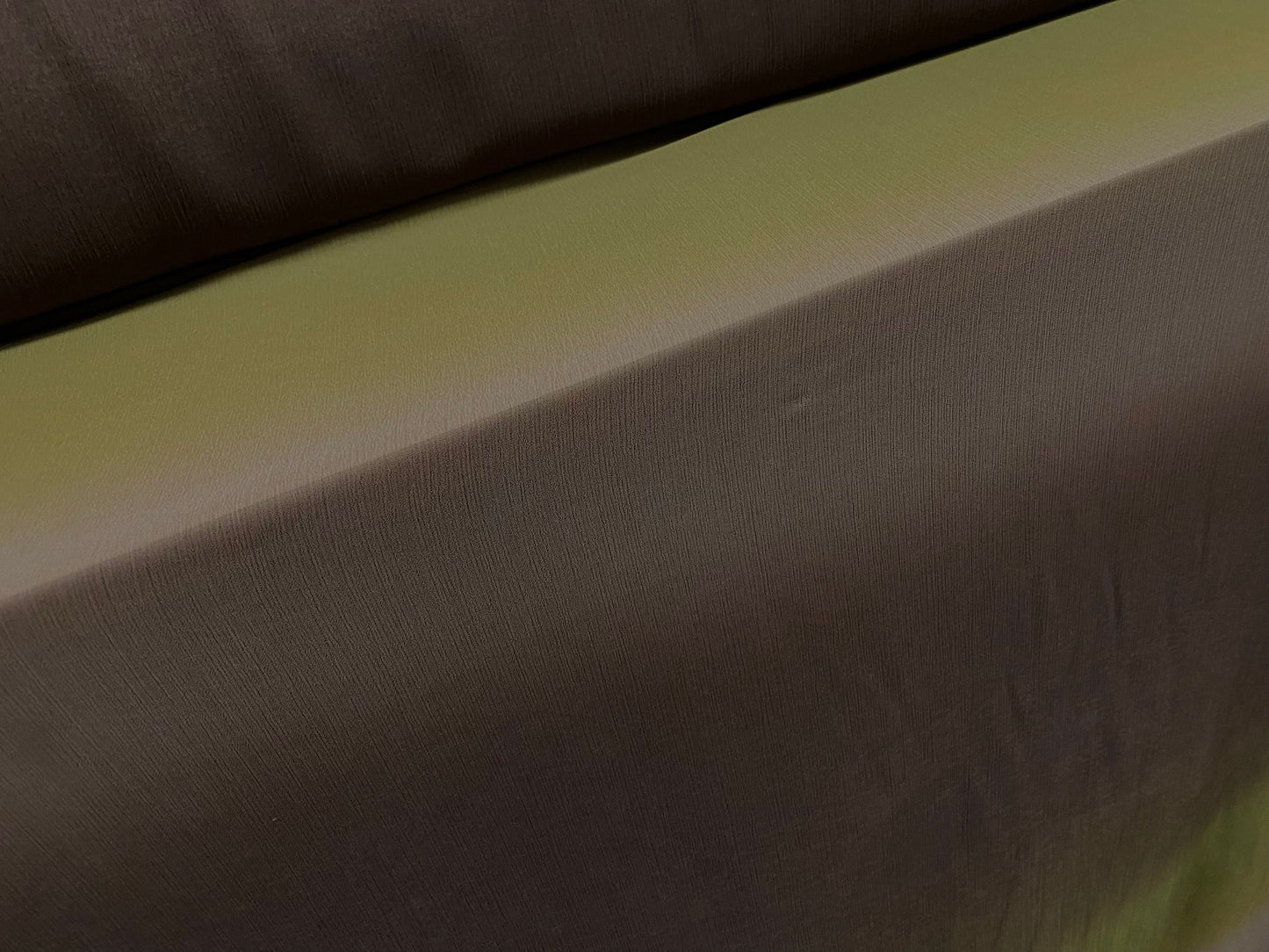Printed chiffon yoryu dress blouse fabric, per metre - ombré stripe - khaki & brown