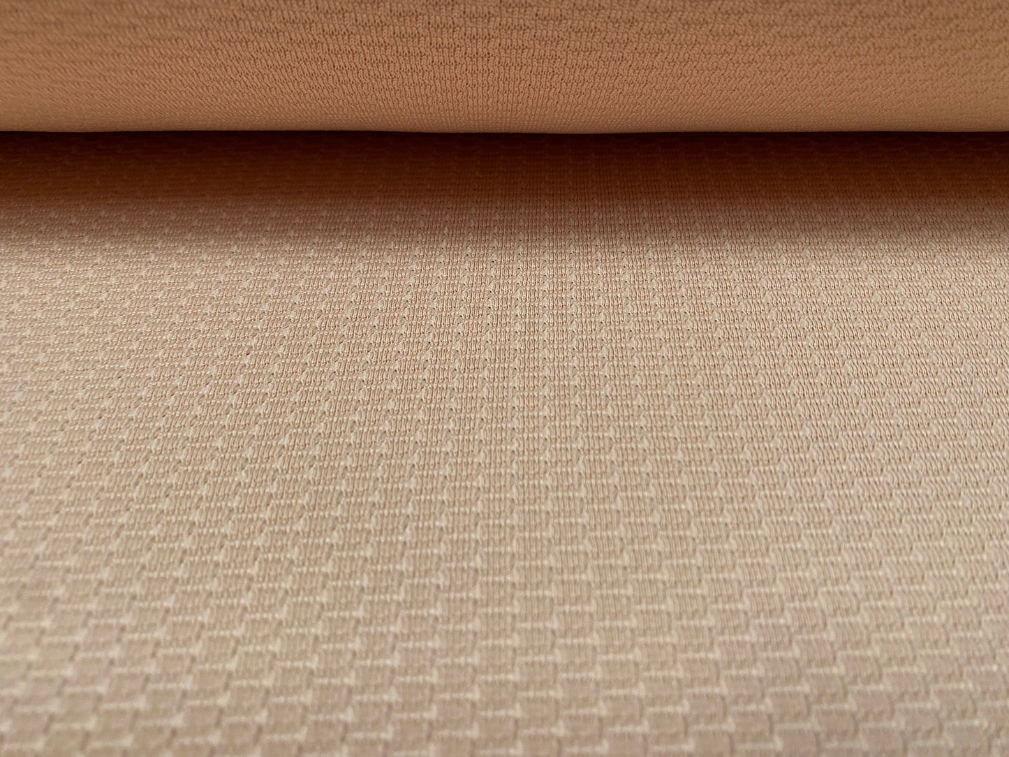 Micro jacquard jersey fabric, per metre - nude