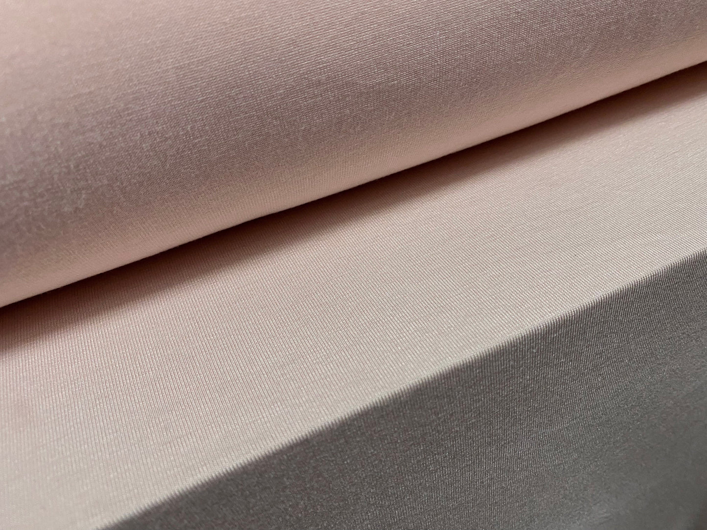 Viscose Elastane stretch single jersey fabric, per metre - 150 cms wide - plain - blush