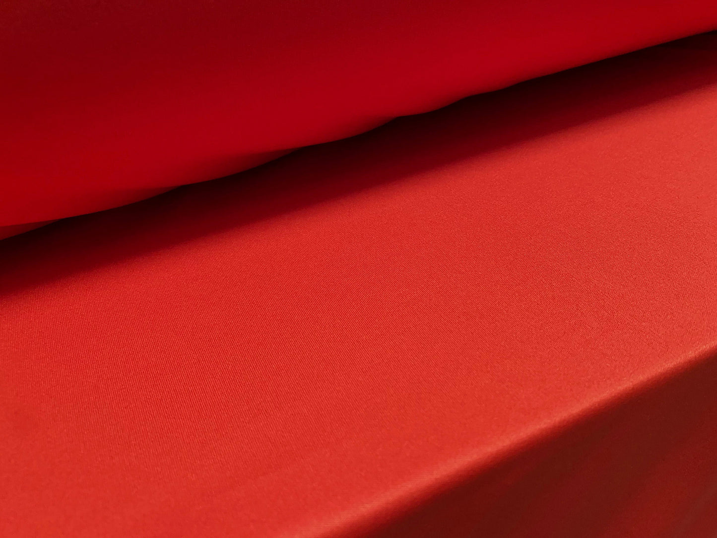 Single jersey polyester fabric - 60 inches wide - plain - vermillion