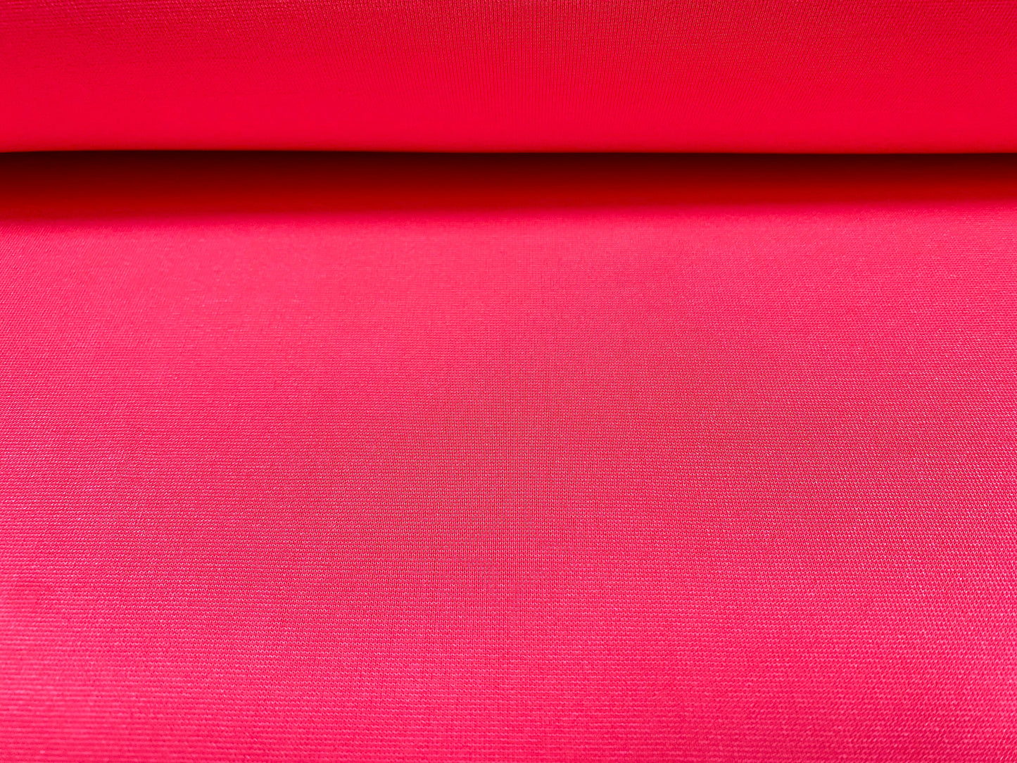 Double jersey stretch spandex fabric, per metre - plain - fluorescent pink