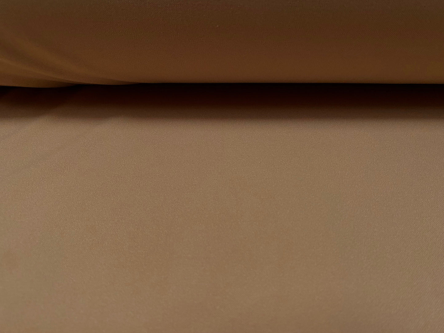 Scuba stretch spandex neoprene style double jersey fabric, per metre - plain - biscuit
