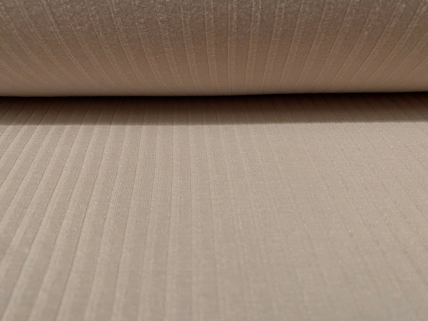 Stretch spandex rib jersey fabric, per metre - plain - light Stone