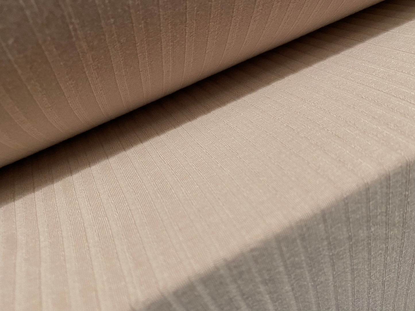 Stretch spandex rib jersey fabric, per metre - plain - light Stone