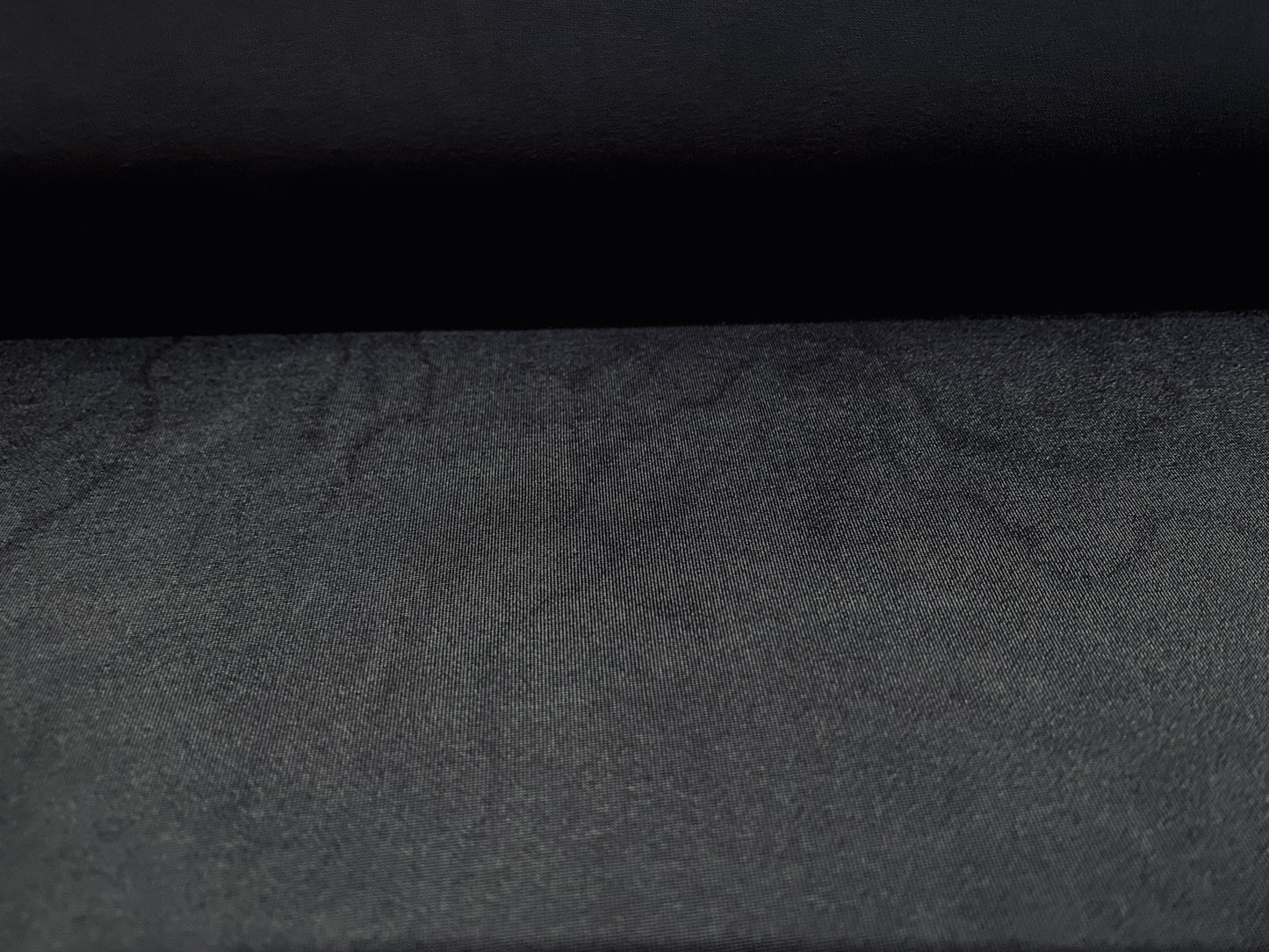 ITY Spandex stretch single Jersey fabric, per metre - plain dye - black