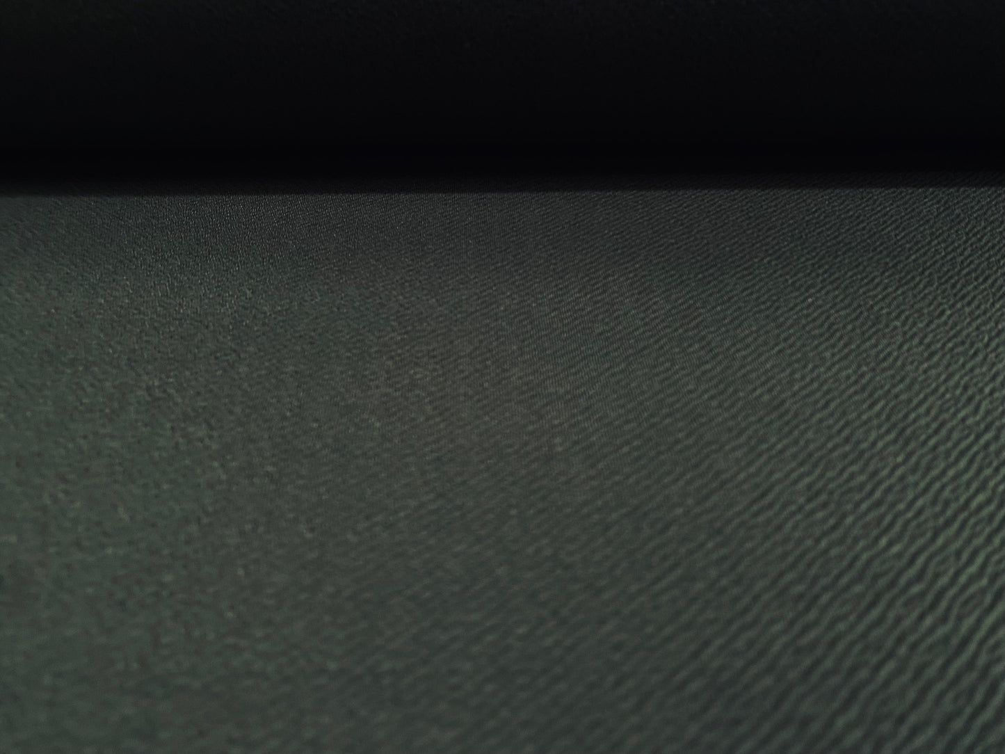 Waterfall textured scuba stretch spandex jersey, per metre - plain - Olive green