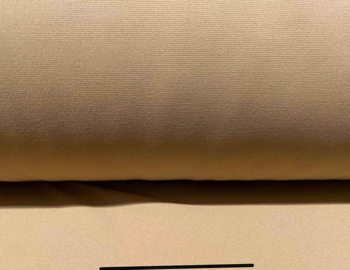 Fine Ottoman rib Stretch jersey fabric , per metre - biscuit