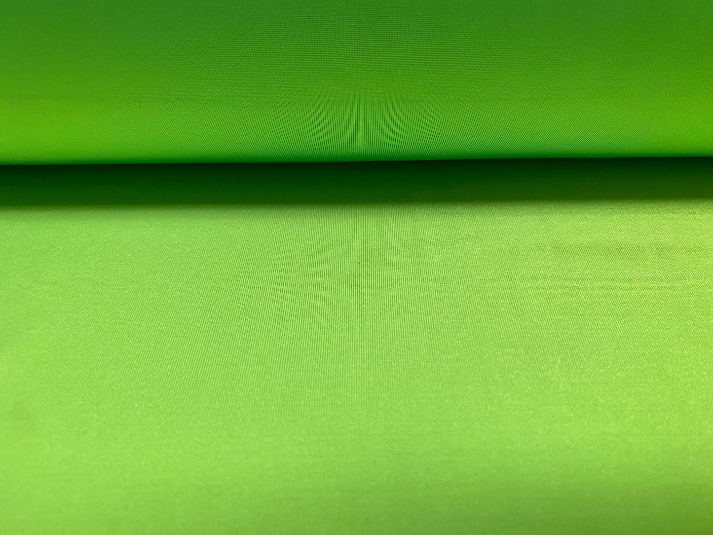 Disco shimmer Spandex stretch jersey fabric, per metre - plain - fluorescent green