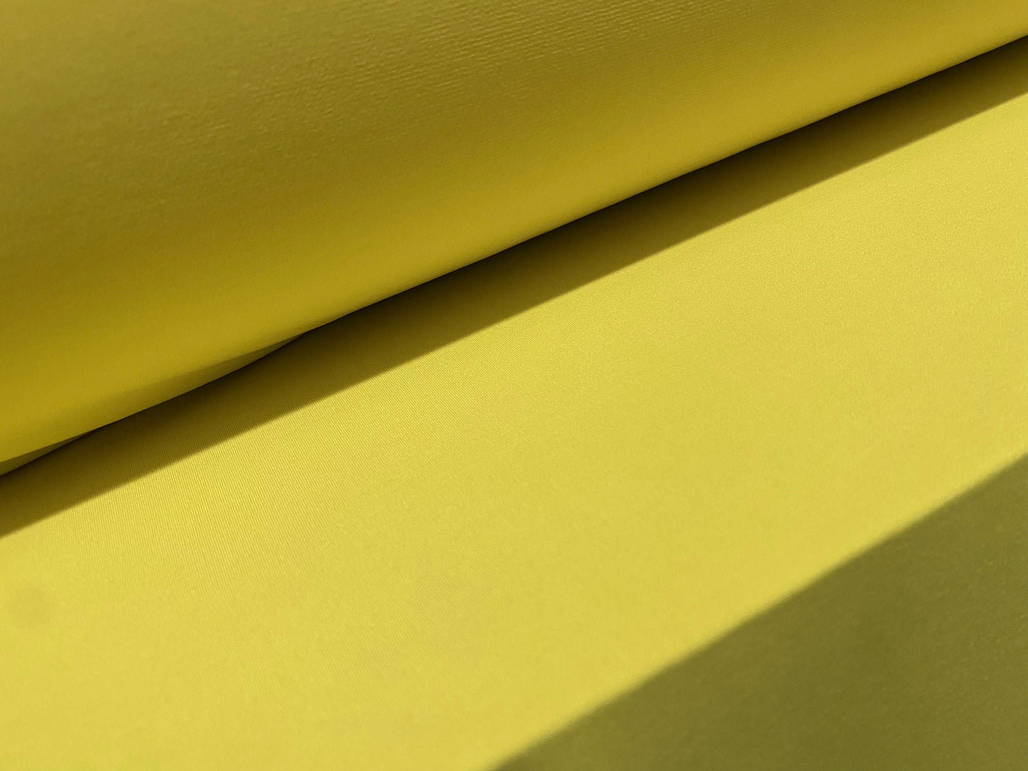 ITY Spandex stretch single Jersey fabric, per metre - plain dye - primrose yellow