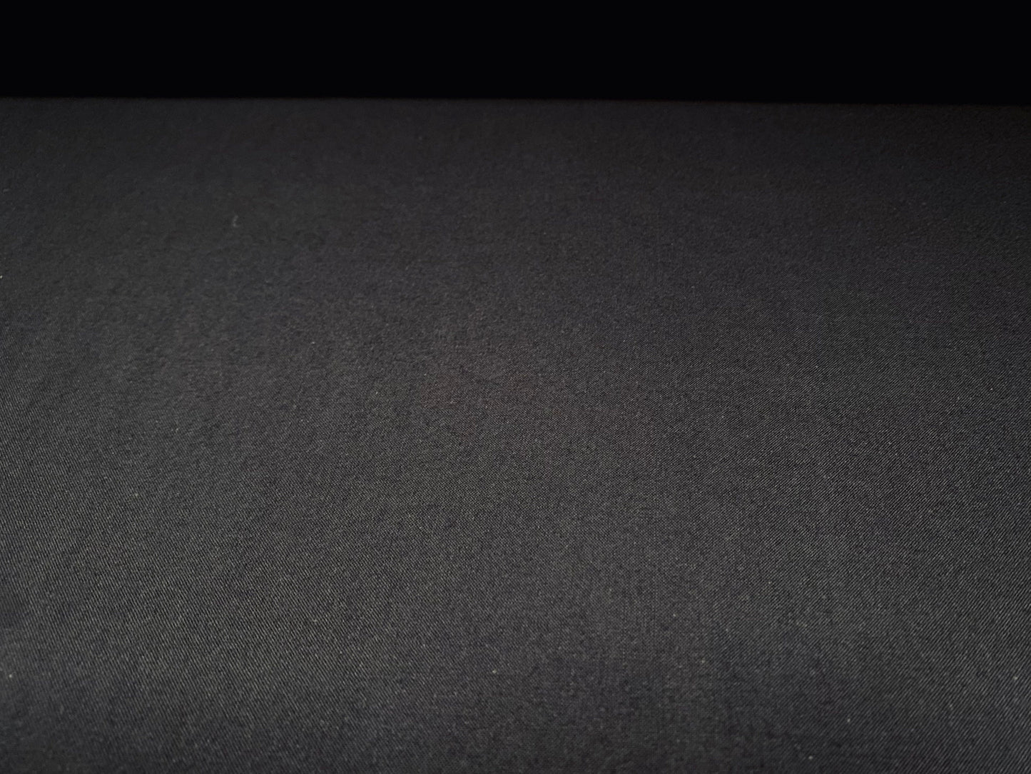 Soft handle woven viscose dress fabric, per metre - plain - black