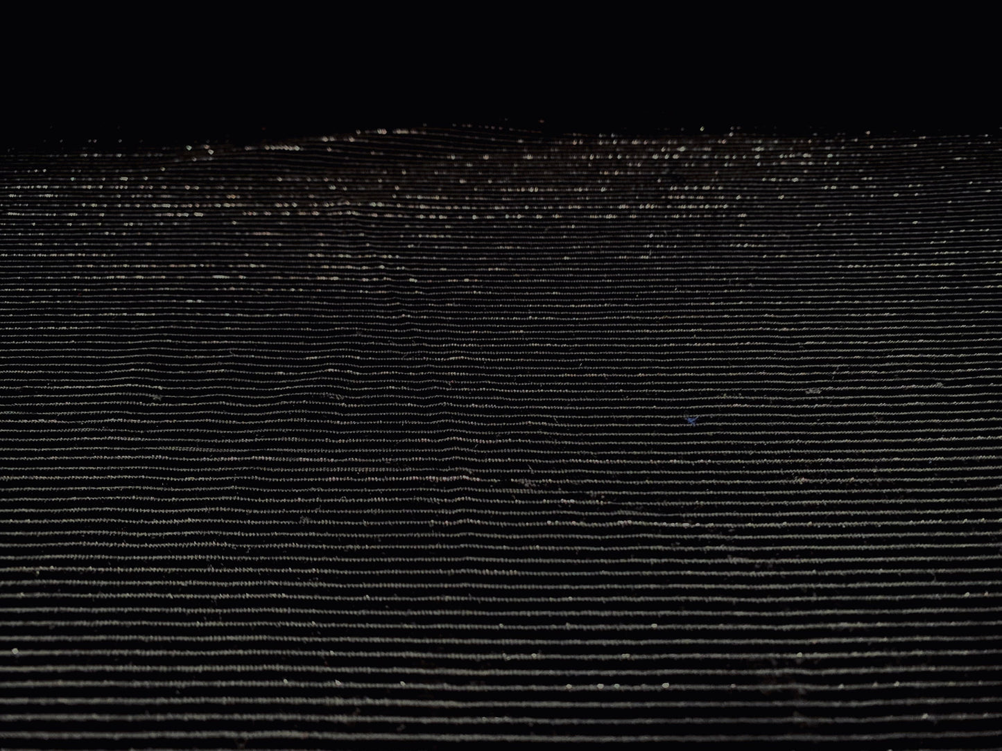Velour jersey fabric with metallic lurex pinstripe, per metre - black