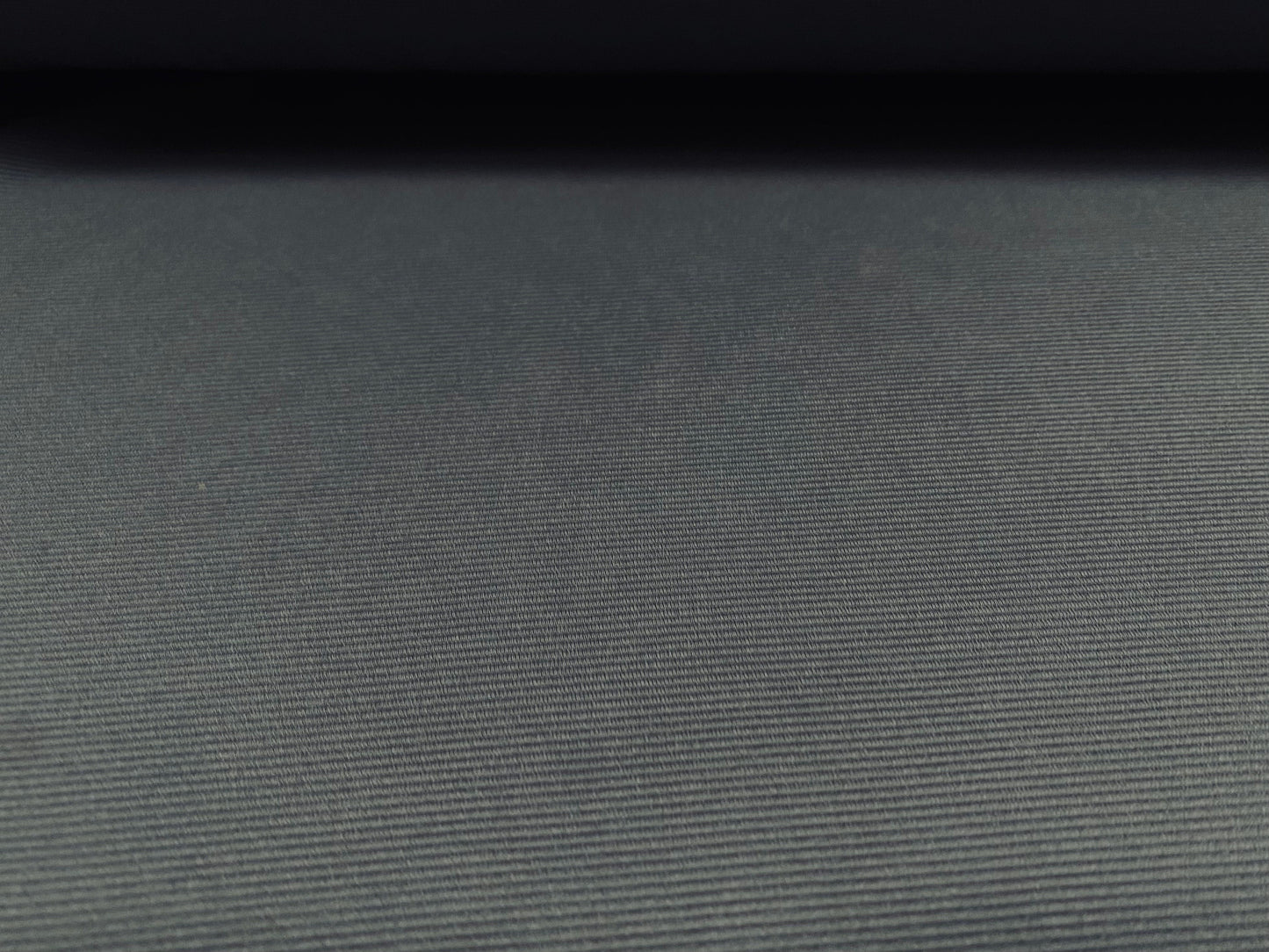 Fine Ottoman Jodhpur rib Stretch spandex jersey fabric , per metre - plain - grey