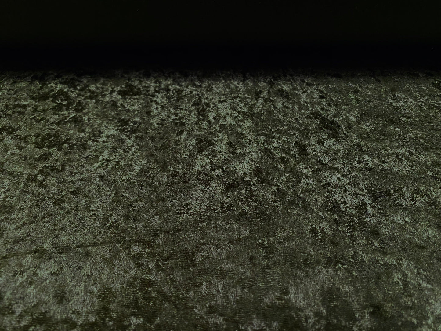 Panné velour velvet crushed dress fabric, per metre - plain - khaki green
