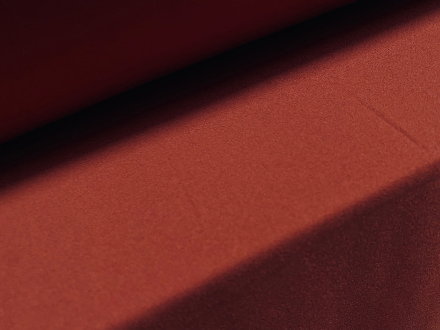 Scuba crepe spandex double jersey fabric, per metre - plain - terracotta