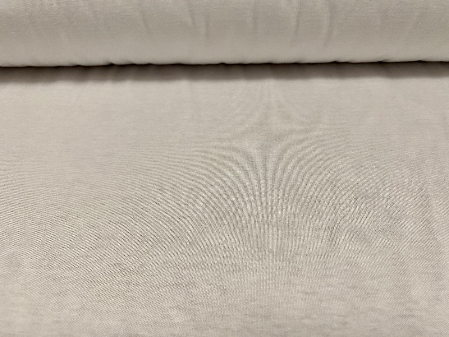 Cotton single jersey t shirt fabric, per metre - plain - white