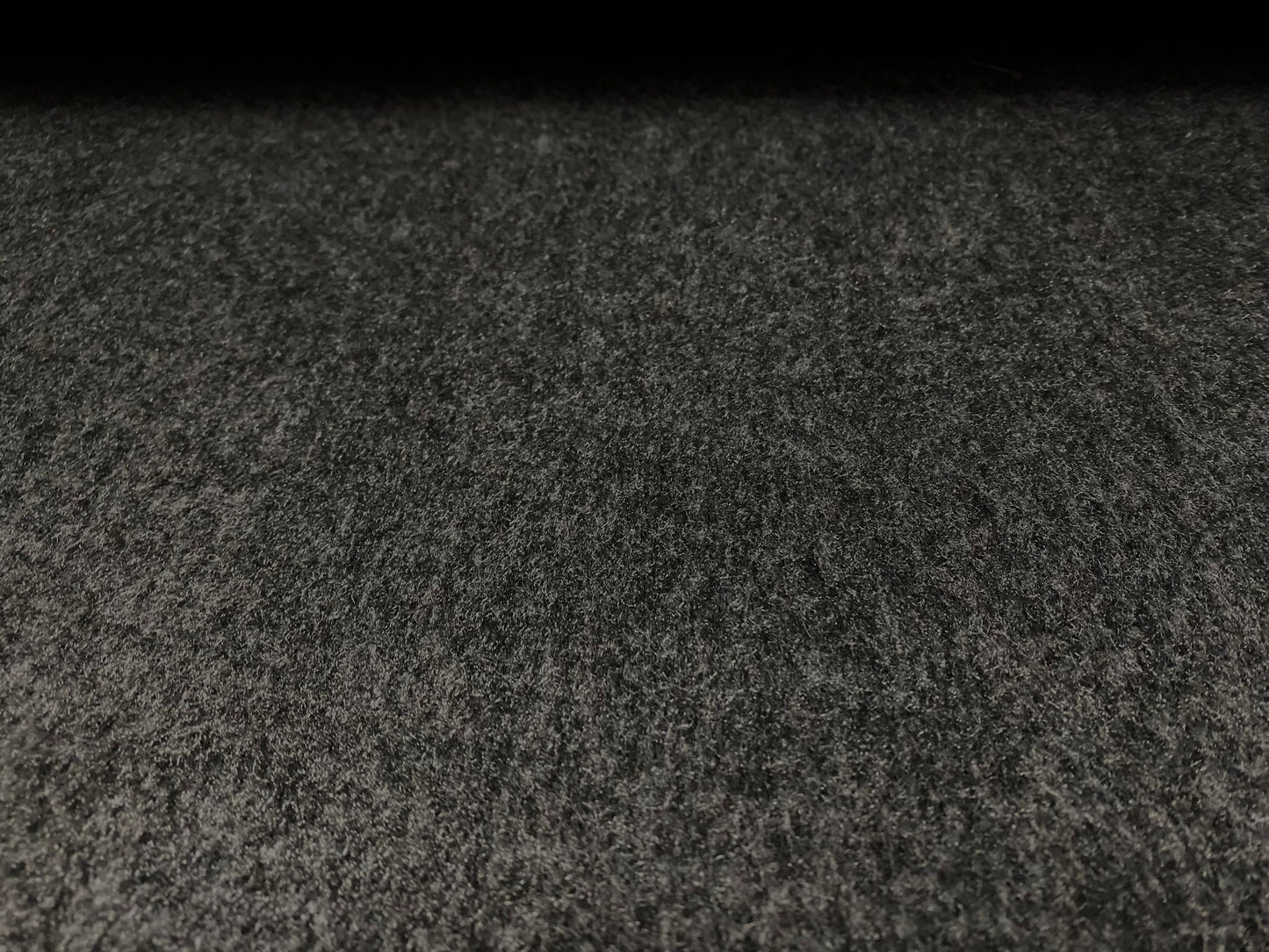 Wool blend heavyweight bearskin fur coat jacket fabric, per metre - Plain - grey