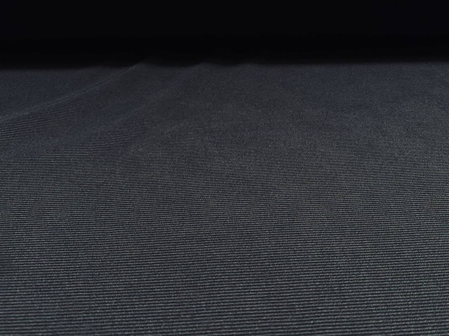 Fine Ottoman Jodhpur rib Stretch spandex jersey fabric , per metre - plain - gunmetal grey