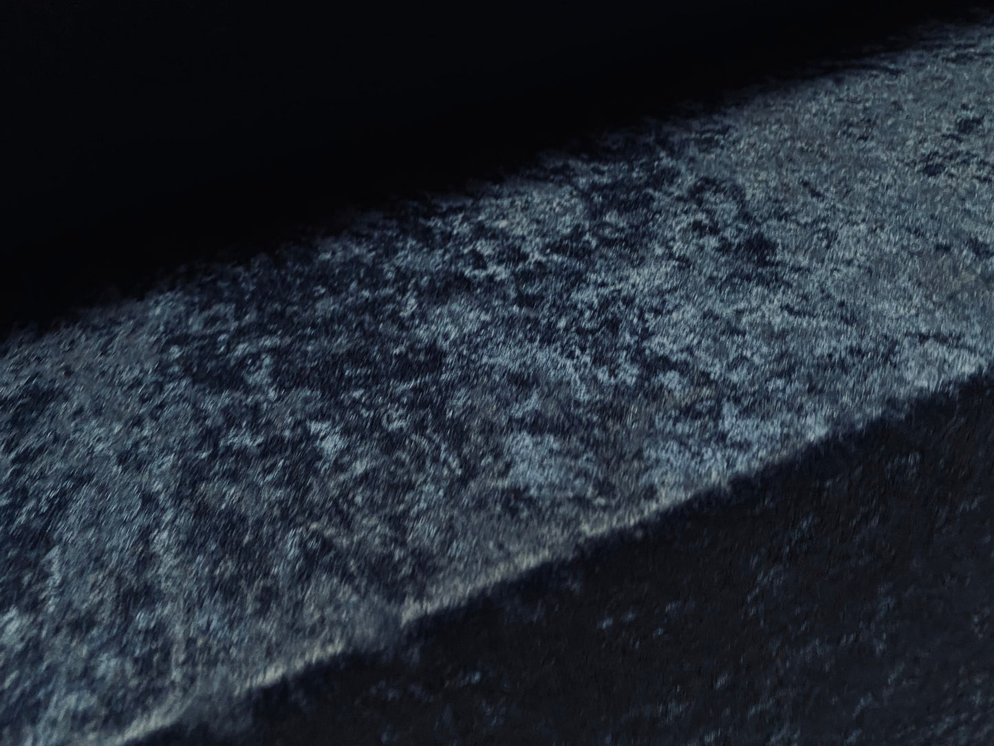 Panné velour velvet crushed dress fabric, per metre - plain - navy blue