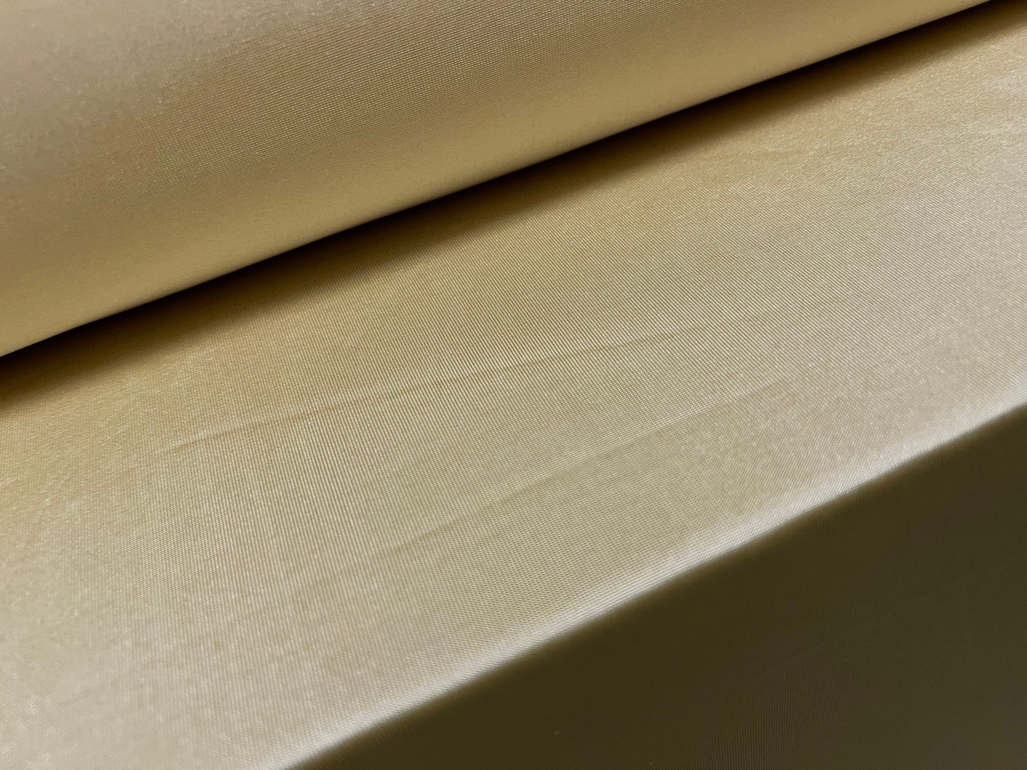 Disco shimmer Spandex stretch single jersey fabric, per metre - plain - buttermilk