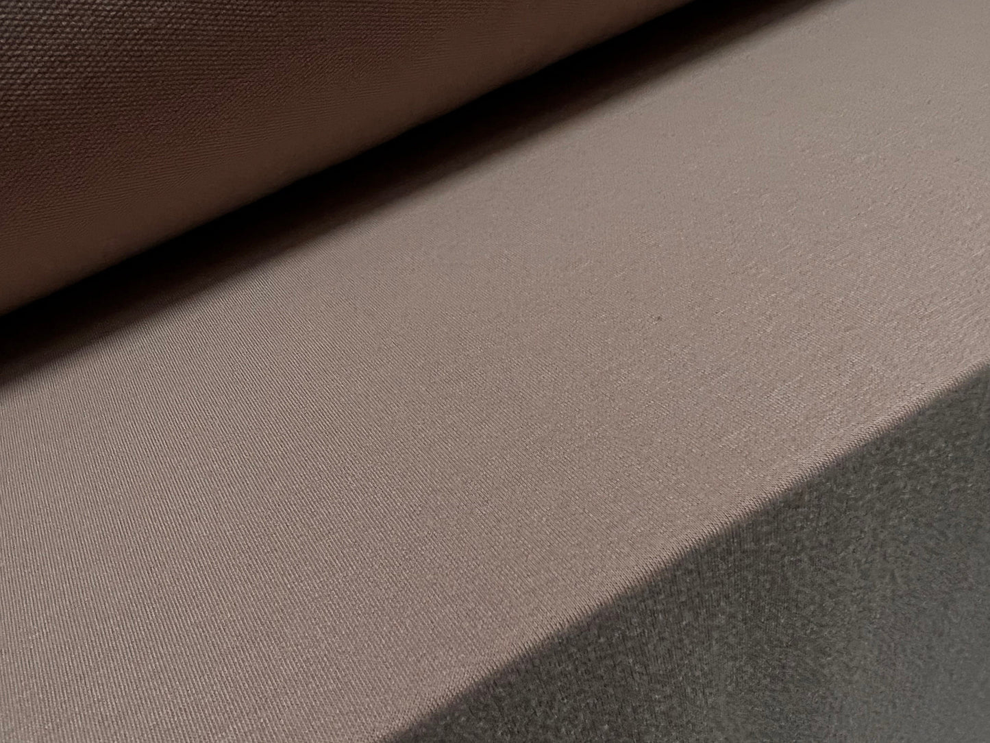 Soft handle loopback French Terry jersey fabric, per metre - Plain - wild mink