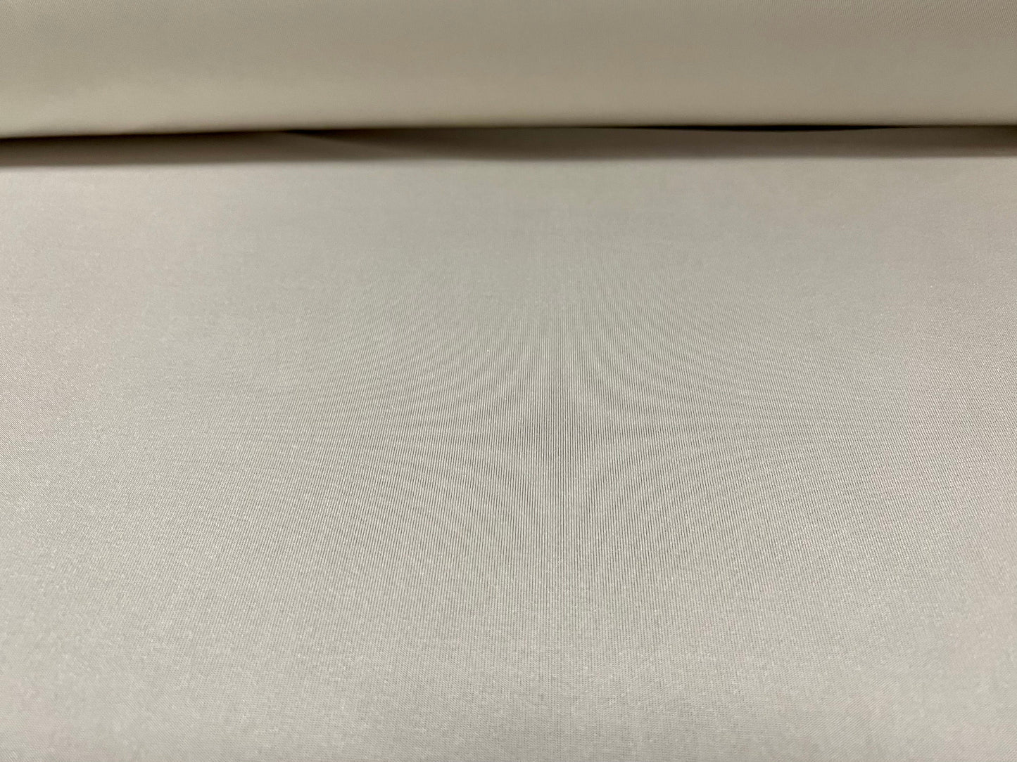 Disco shimmer Spandex stretch single jersey fabric, per metre - plain - ivory