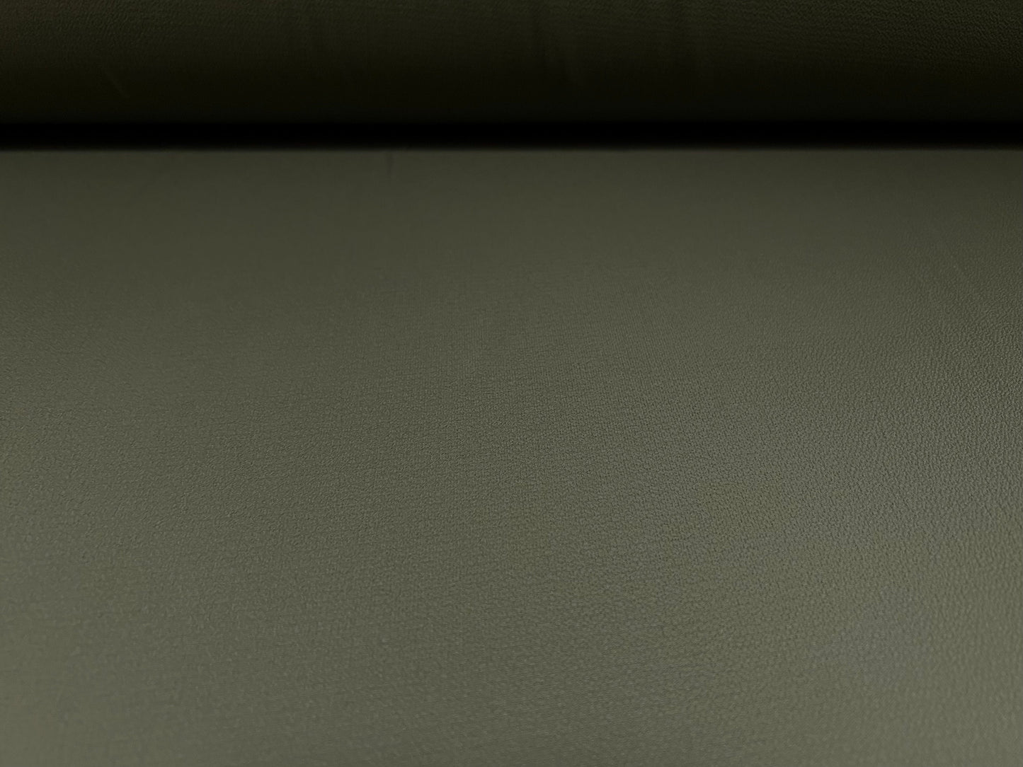 Bubble crepe woven dress fabric with spandex - plain - khaki green