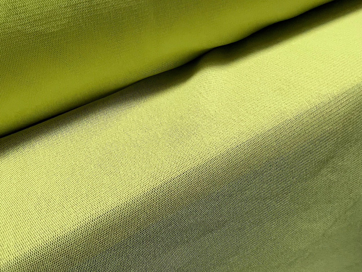 Stretch helenca mesh fabric, sheer, per metre - plain - citrus yellow