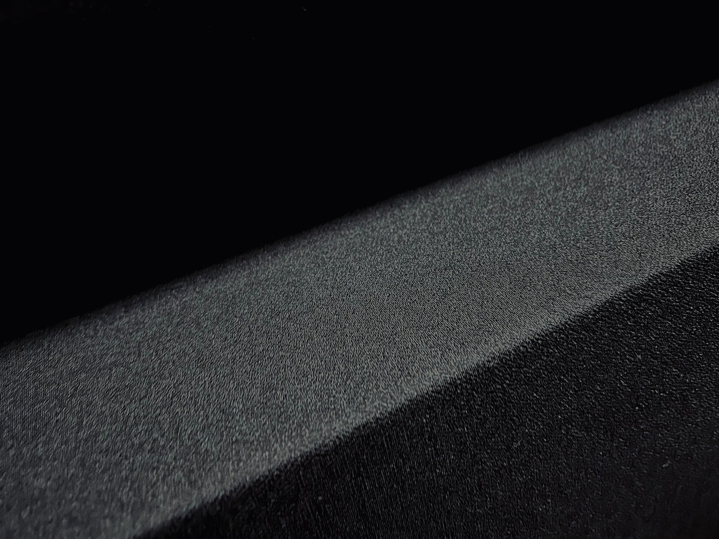 Spandex crepe stretch single jersey fabric, per metre - plain - solid black