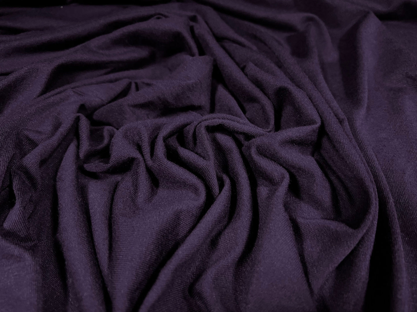 Viscose spandex stretch single jersey fabric, per metre - 66 inches wide - plain - purple