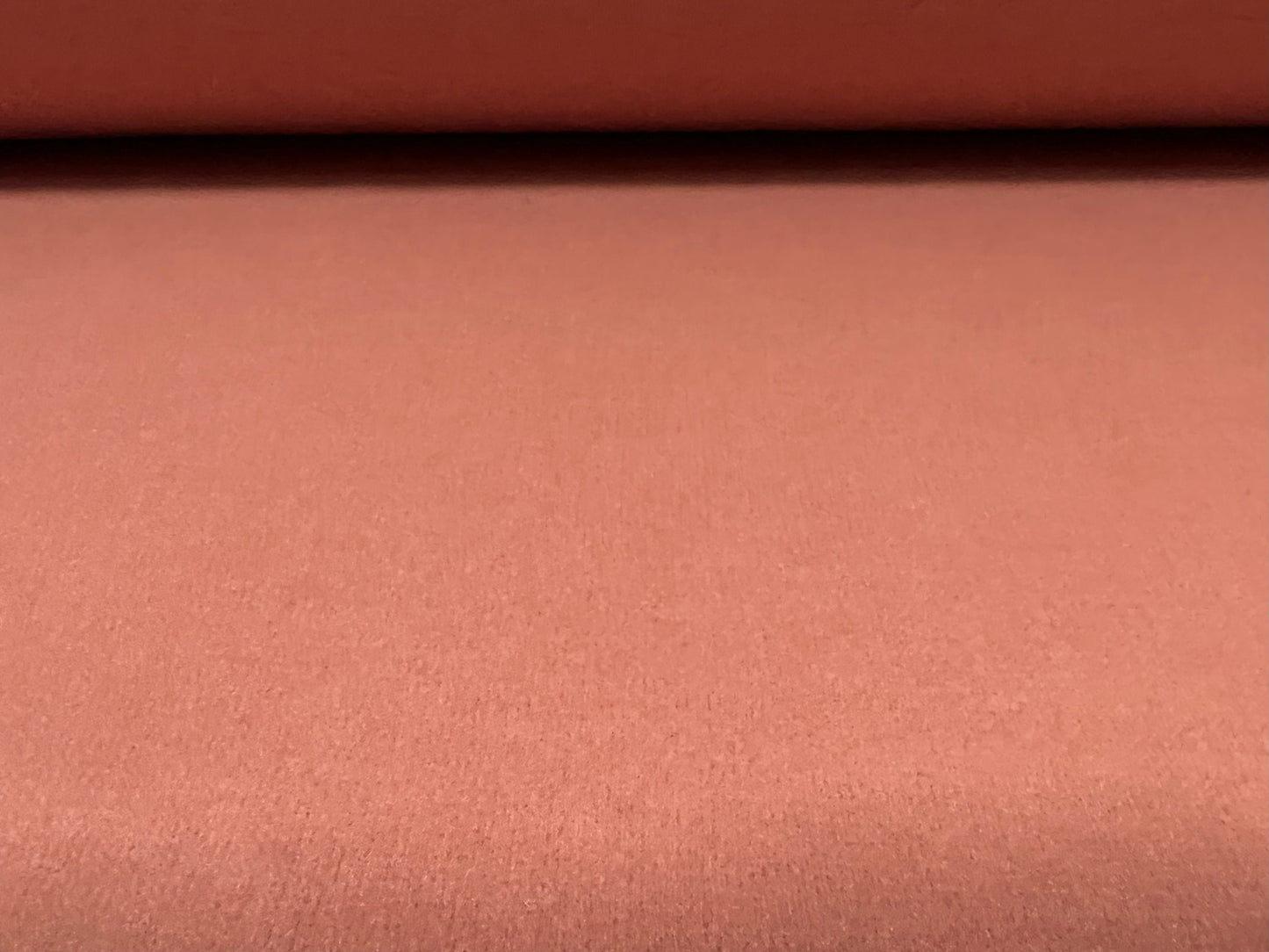 Wool blend flannel brushed coat jacket fabric, per metre - plain - salmon pink