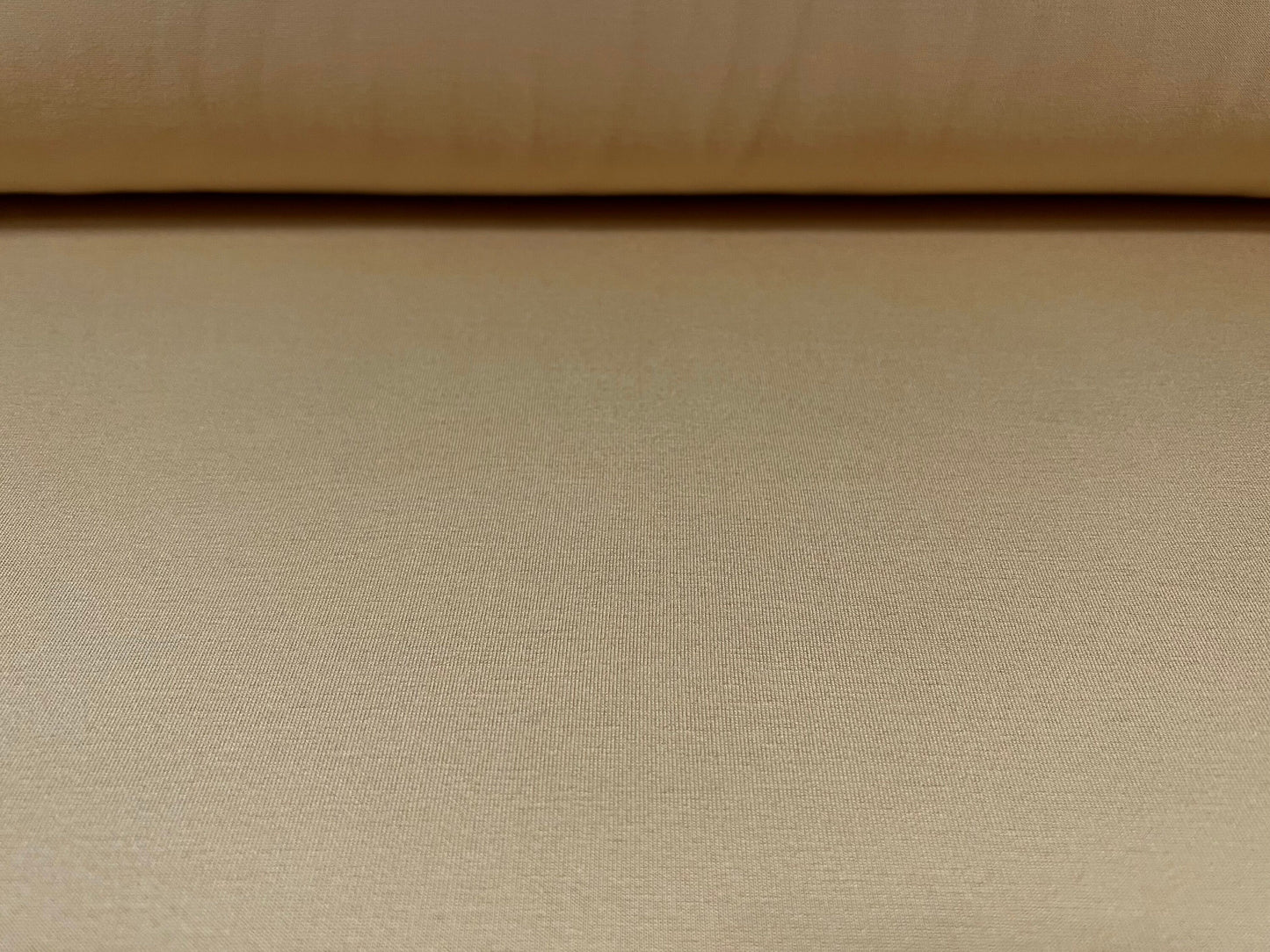 Viscose Spandex stretch single jersey fabric, per metre - plain - peanut