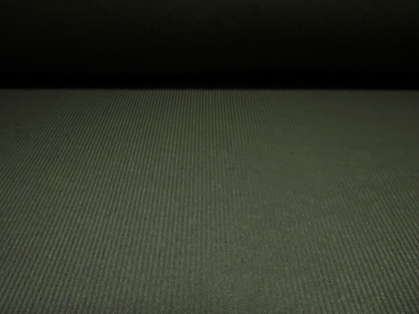 Soft handle ribbed jersey knit fabric, per metre - plain - khaki green