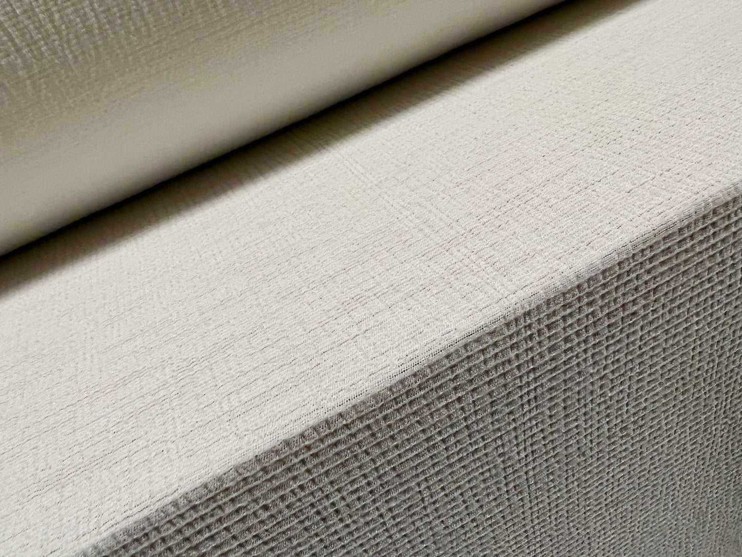 Woven Vienna crepe dress fabric with spandex, per metre - plain - white