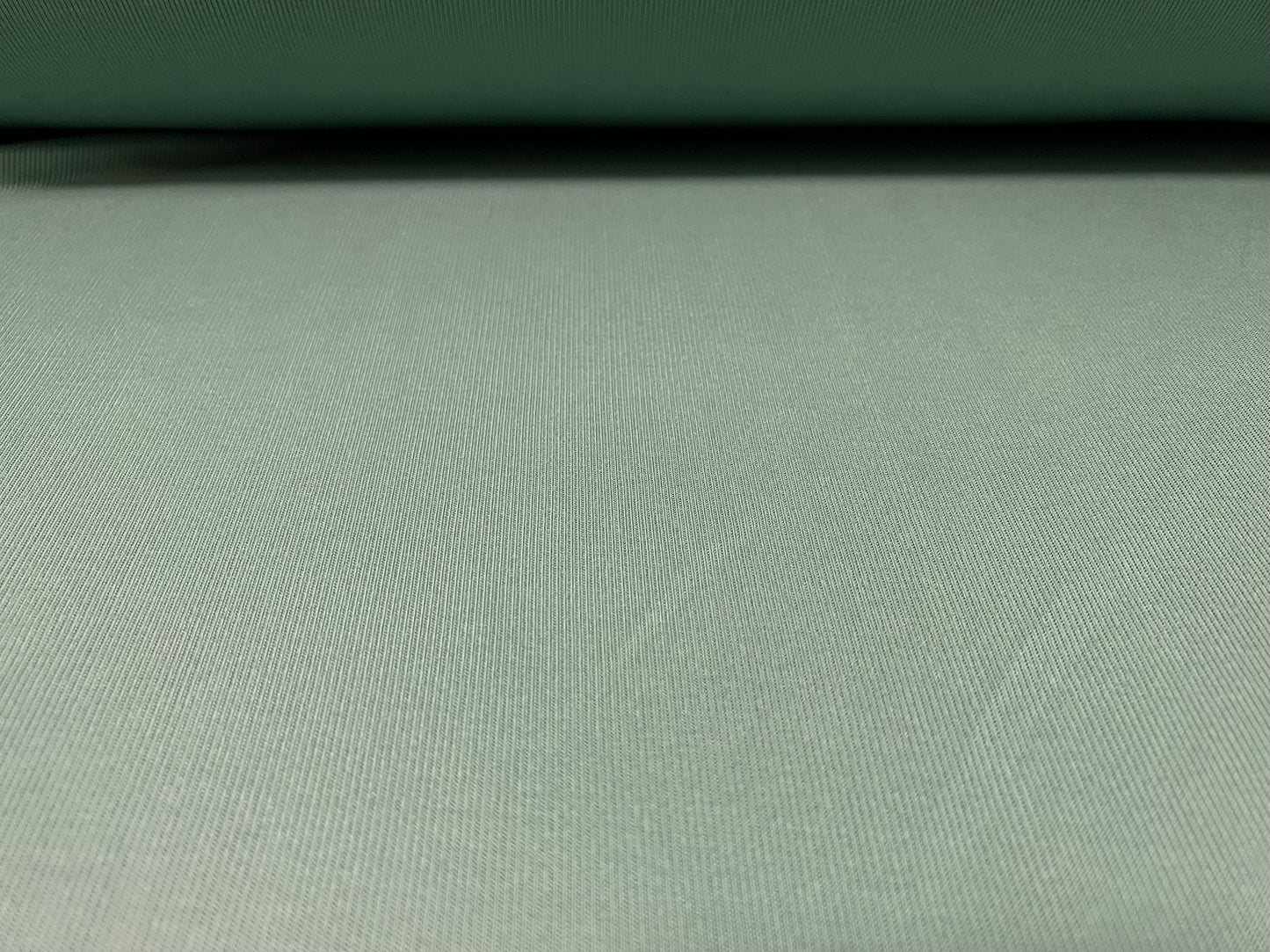 Fine rib jersey knit fabric, per metre - Plain - sea green
