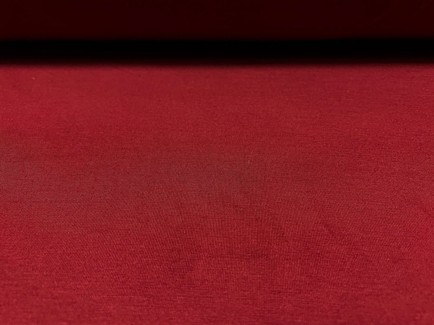 Viscose spandex stretch single jersey fabric, per metre - plain - garnet red