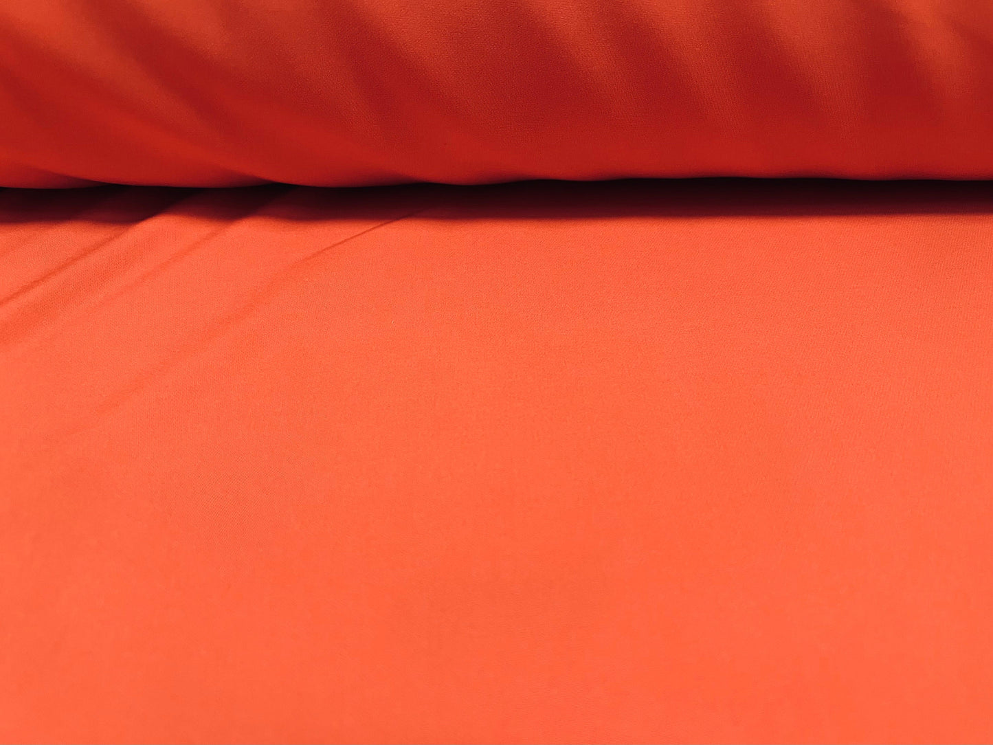 Barcelona smooth stretch woven dress fabric, per metre - plain - orange