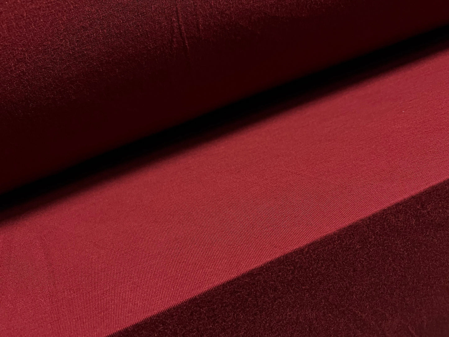 Viscose spandex stretch single jersey fabric, per metre - plain - garnet red