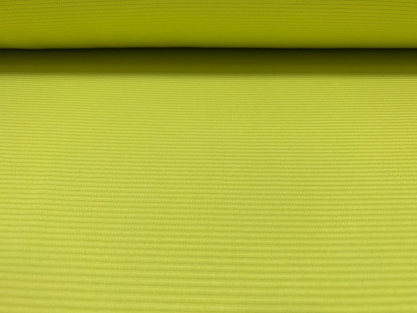Ottoman rib Stretch jersey fabric , per metre - plain - lime