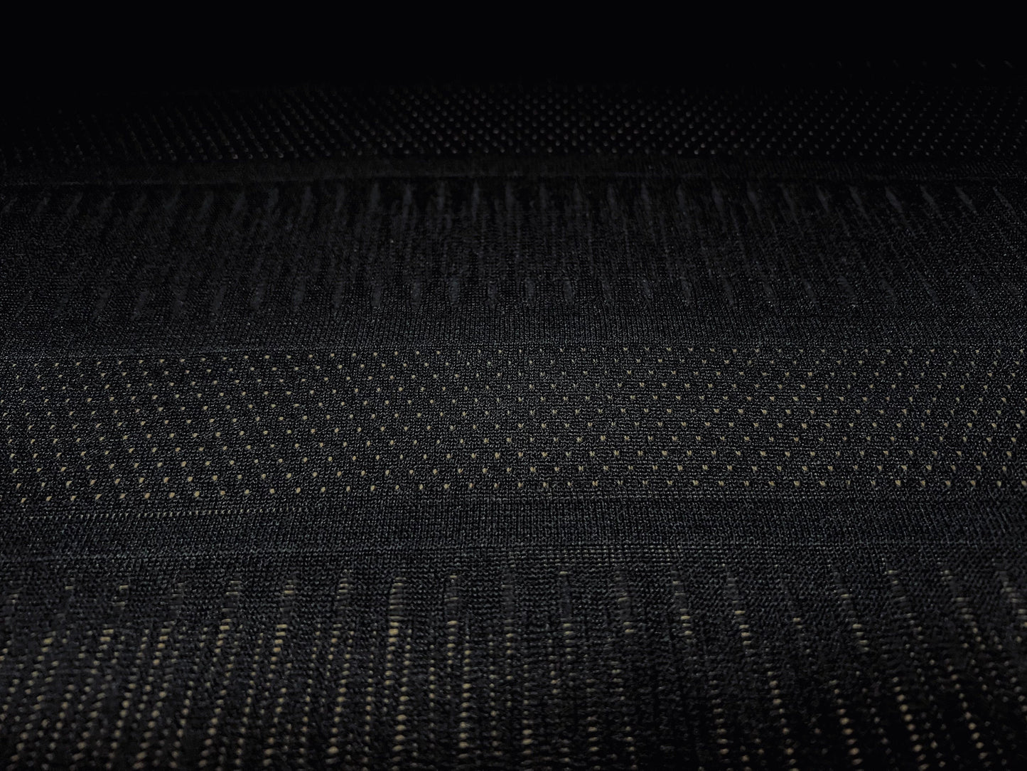 Soft handle jacquard jersey fabric, per metre - pindot & stripe - black