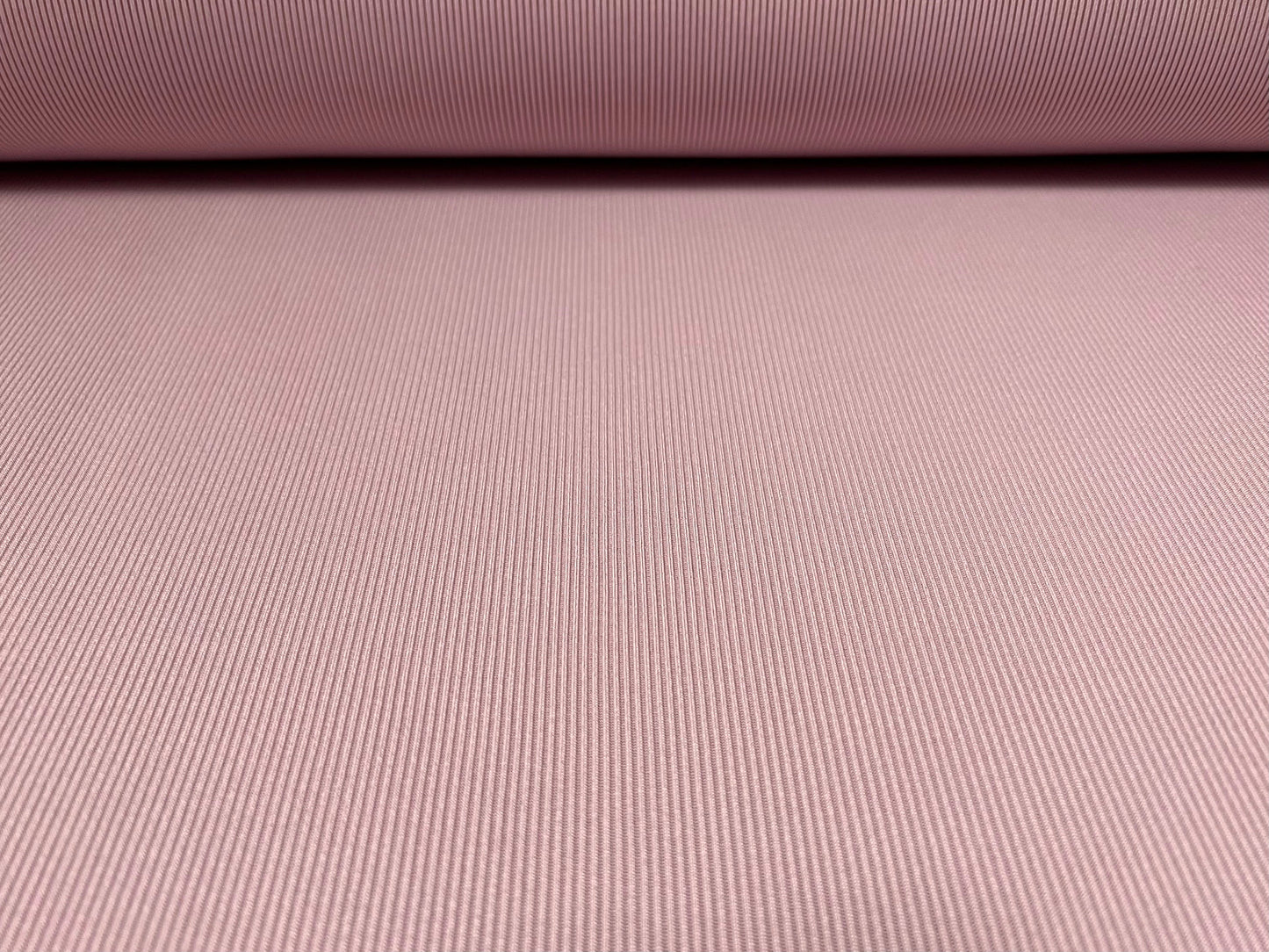 Fine ribbed spandex stretch jersey fabric, per metre - plain - lilac