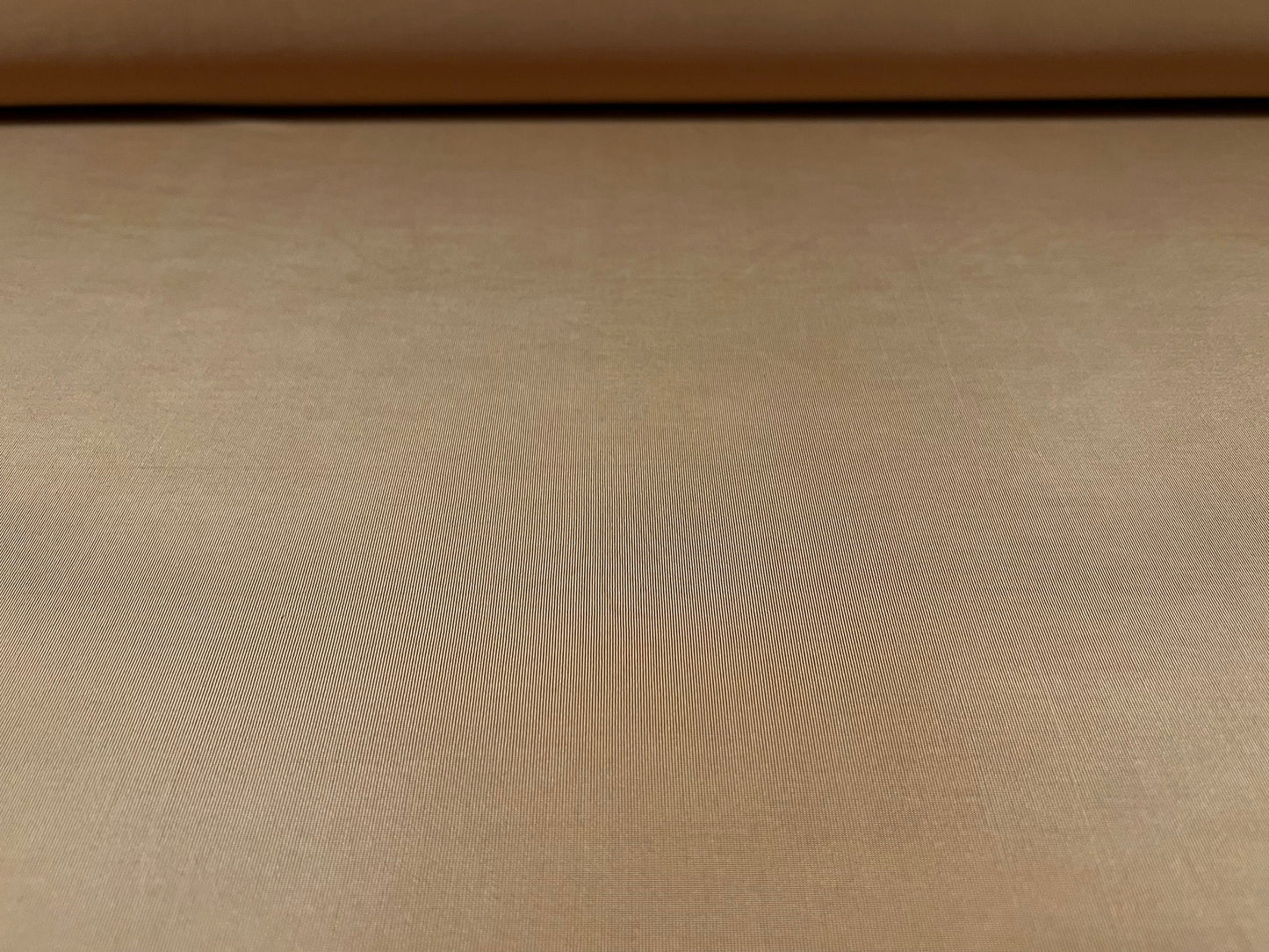 Soft touch spandex stretch jersey dress fabric, per metre - plain - caramel
